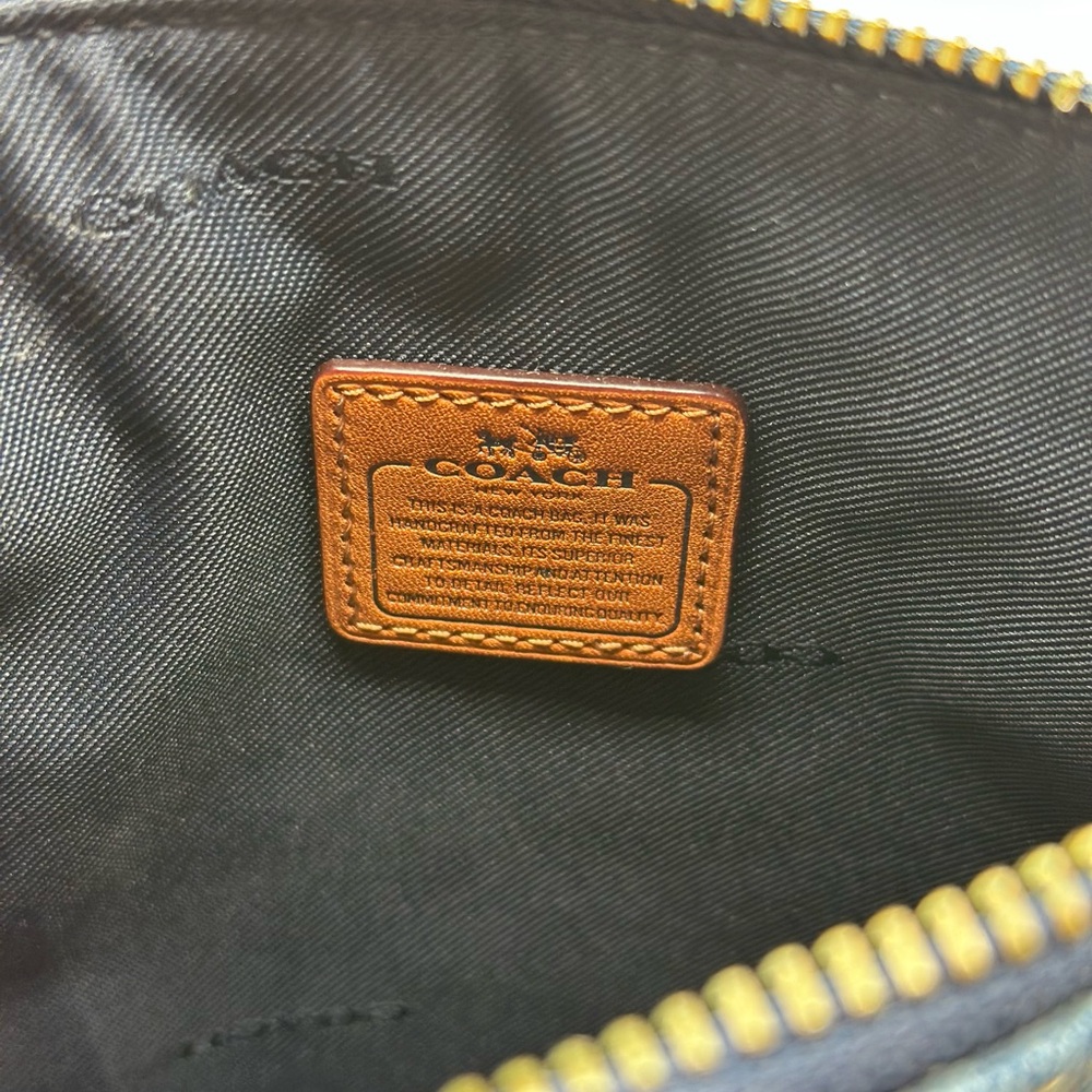 COACH Swagger Denim and Leather Crossbody - Picture 5 of 9